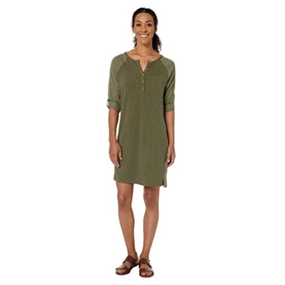 PRANA Hensley Henley Dress Rye Green Size XL - Picture 1 of 8